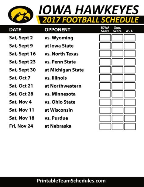 2019 iowa hawkeye football schedule|More.